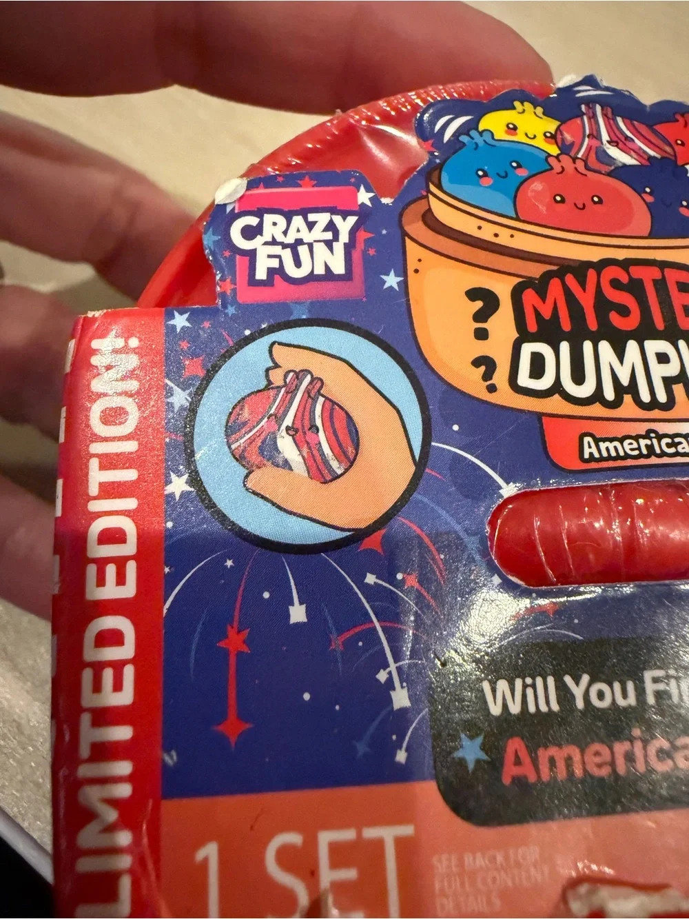 New Viral Mystery RMS Squishy Dumpling Crazy Fun Americana USA Limited Edition
